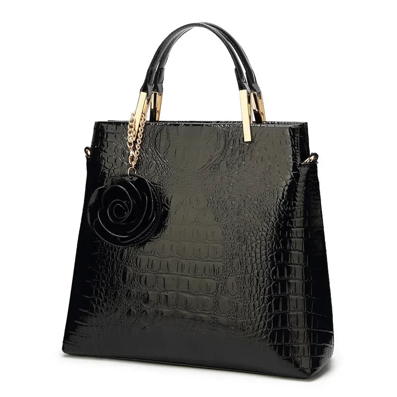 Sac cabas noir tendance et moderne Marron-Bleu-Noir-Burgundy-ShopGET® 