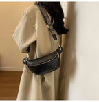 Sac banane en cuir artificiel femme