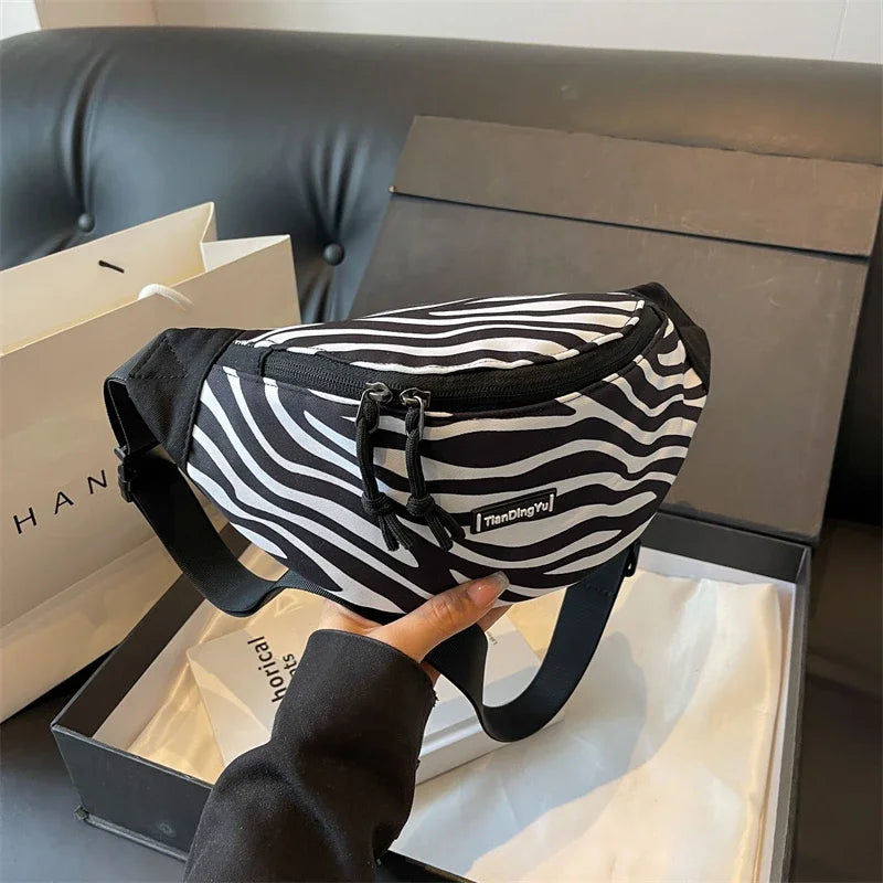 Sac banane léopard à bandoulière solide