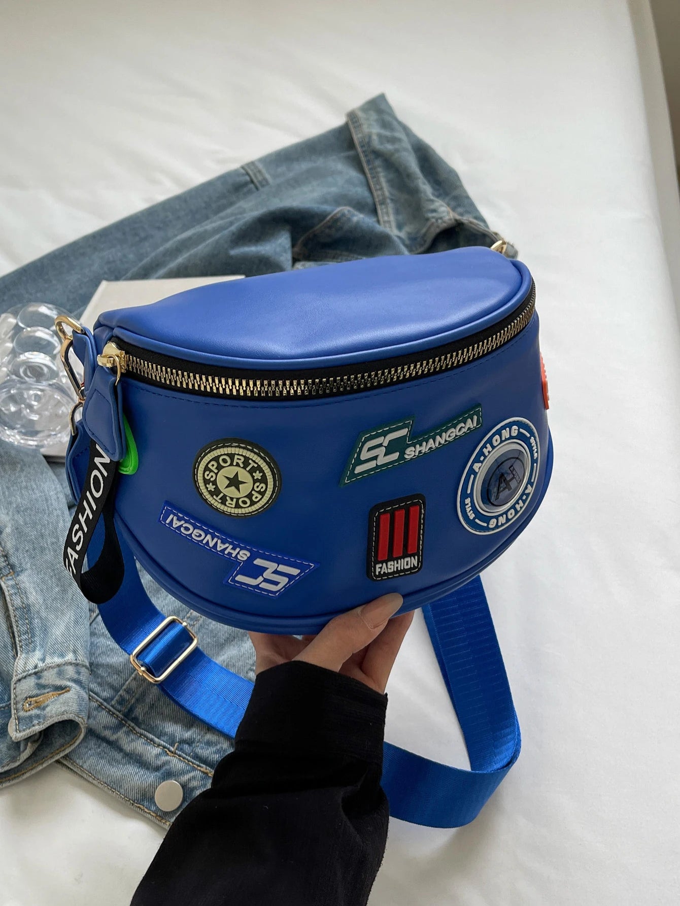 Sac banane femme chic pack lettre unique