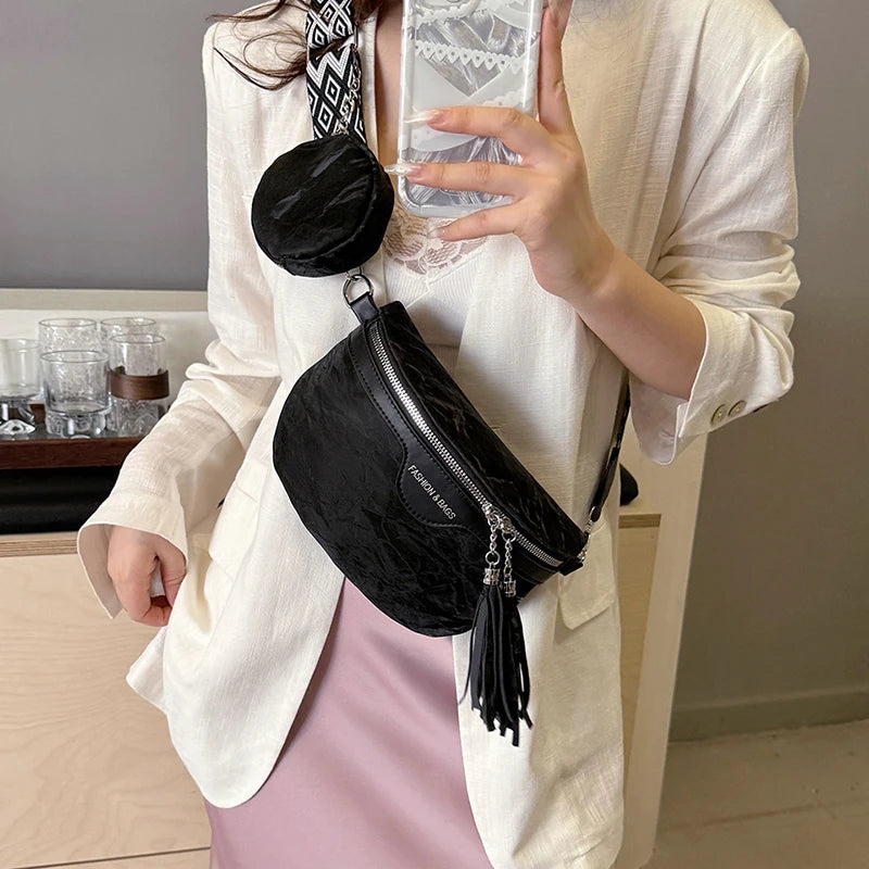 Sac banane femme chic  décontracté vert