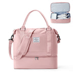 Sac weekend homme élite Pourpre-Bleu-Rose-Noir-Vert-Gris-Noir marron-Beige marron-ShopGET® 