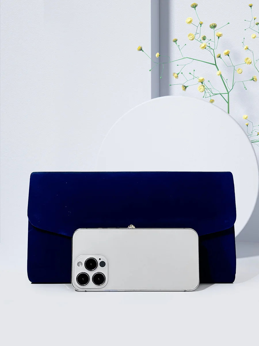 Pochette à rabat  femme Rouge-Bleu-ShopGET® 