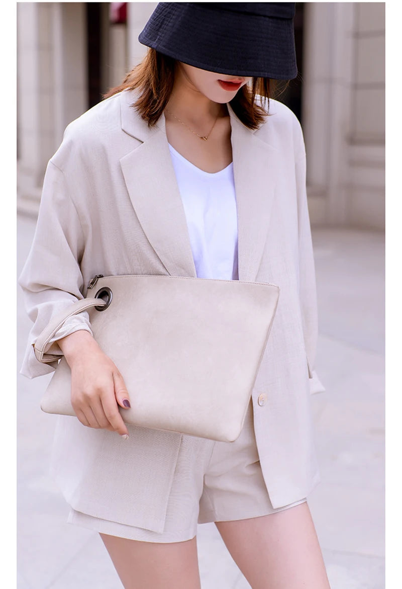 Pochette femme tendance en cuir A / 33x1x24cm-B / 33x1x24cm-C / 33x1x24cm-ShopGET® 