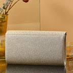 Pochette femme soirée originale Blanc-Noir-Champagne-Argent-ShopGET® 