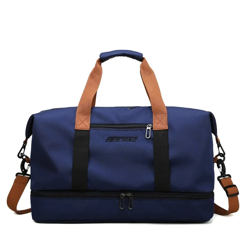 Sac weekend homme magnifique et coloré Kaki-Bleu-Gris-Noir-Vert-Rose-Jaune-Rouge-Bleu Feuille-ShopGET® 