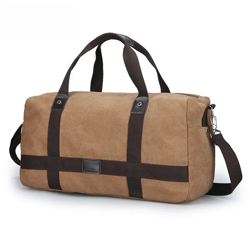 Sac weekend en toile canvas Kaki-Gris-Marron-Bleu-Noir-ShopGET® 