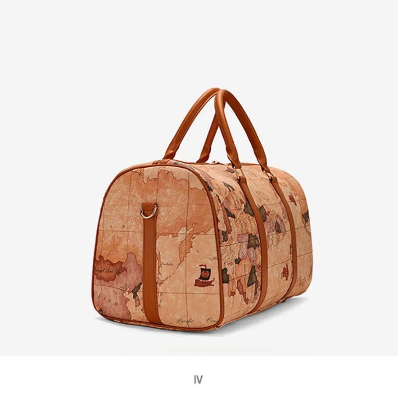 Sac weekend femme Médiéval Vintage Kaki Noir-ShopGET® 