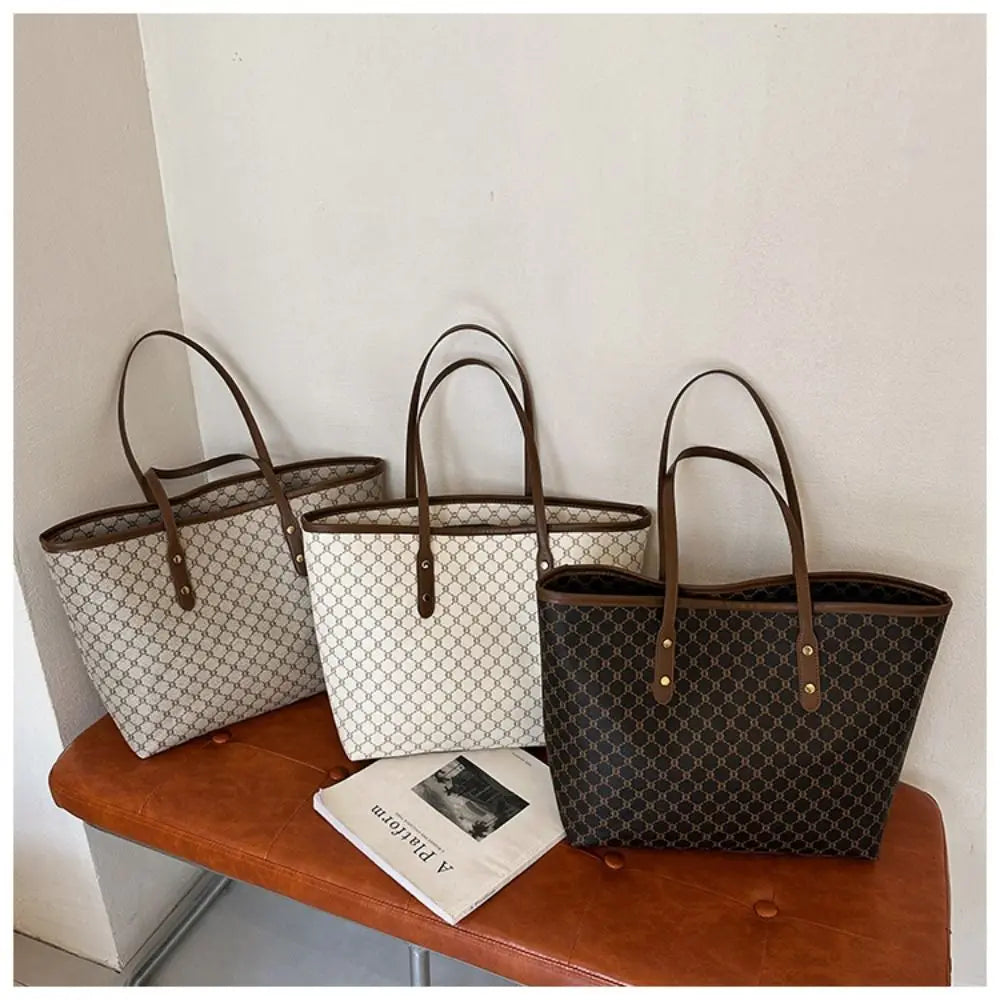 Sac cabas femme de très haute qualité Beige-kaki-Marron-ShopGET® 