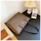 Sac cabas femme cuir souple Café / 42x30x13cm / Offerte-Blanc / 42x30x13cm / Offerte-Marron / 42x30x13cm / Offerte-ShopGET® 