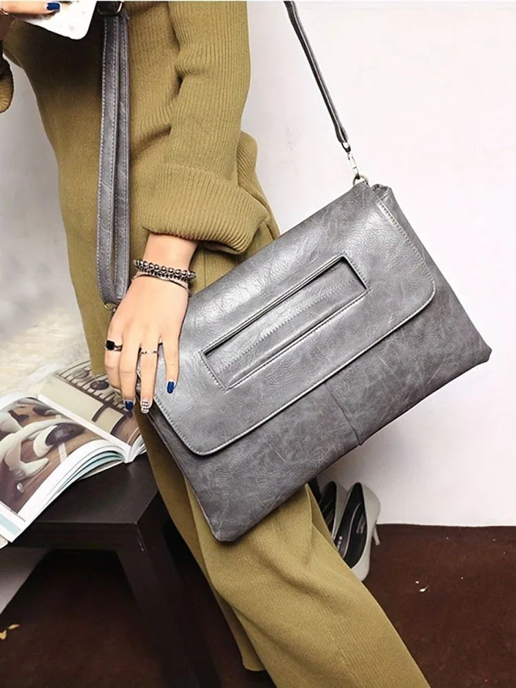 Sac bandoulière pochette femme en cuir et PU A-B-C-D-E-F-G-H-ShopGET® 