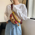 sac banane femme tendance ethnique de style bohème