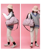 Sac weekend femme tendance Bleu-Noir-Pourpre-Rose-ShopGET® 