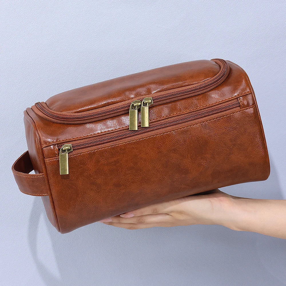 Trousse de toilette homme cuir vintage - ShopGET®