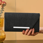 Pochette femme soirée originale Blanc-Noir-Champagne-Argent-ShopGET® 