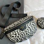 Sac banane léopard demi-lune de luxe