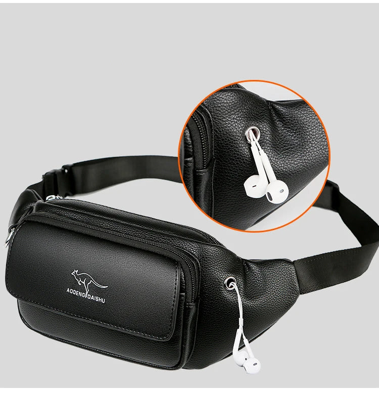 Sac banane cuir kangourou