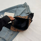 Sac banane léopard à bandoulière solide