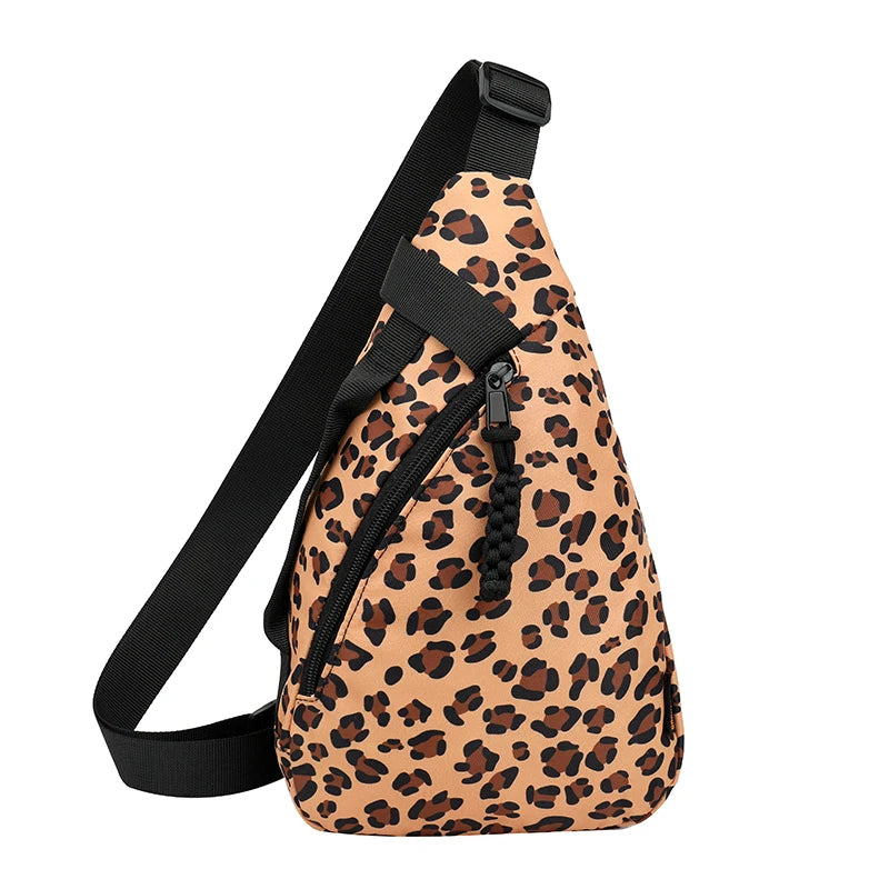 Sac banane léopard poitrine femme