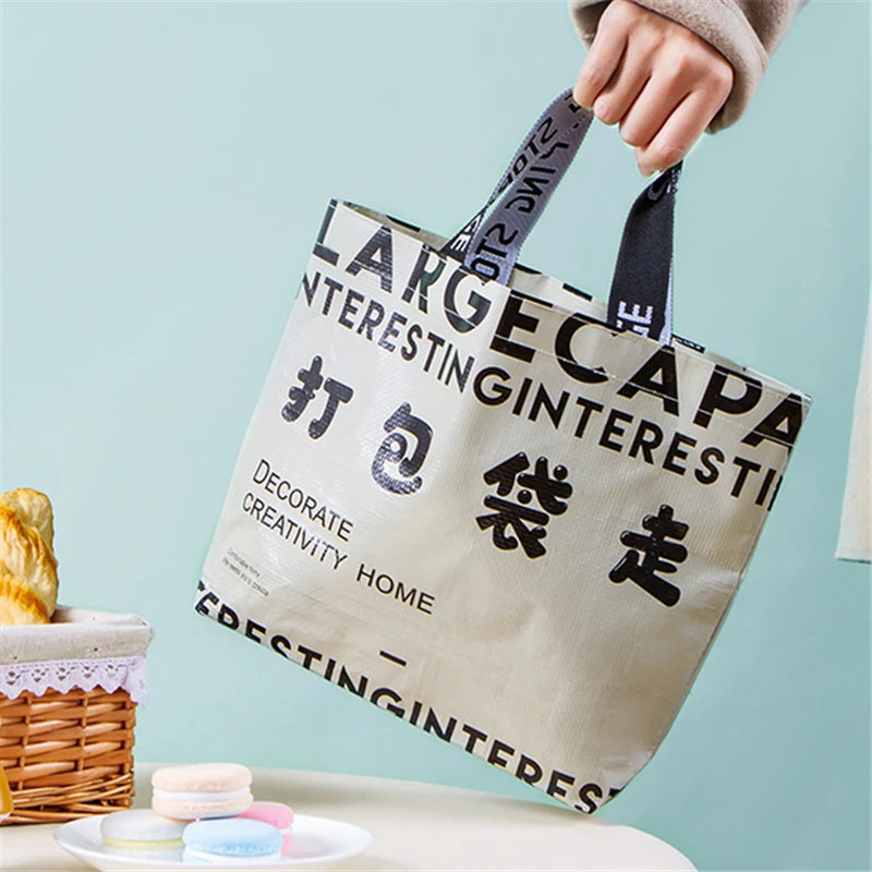 Sac de courses tote bag Blanc Small-Beige Small-Beige Large-Jaune Small-Stripe Large-Vert Large-ShopGET® 