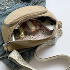 Sac banane femme grande taille en velours - ShopGET®