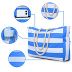 Sac de courses avec fermeture Noir-Bleu-Gris-Vert-Jaune-Azure-Matcha-ShopGET® 