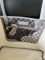 Cabas sac avec dessin de cheval Gris-Vert-Noir A-Rouge-Noir B-ShopGET® 