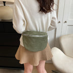 Sac banane femme marron soie - ShopGET®