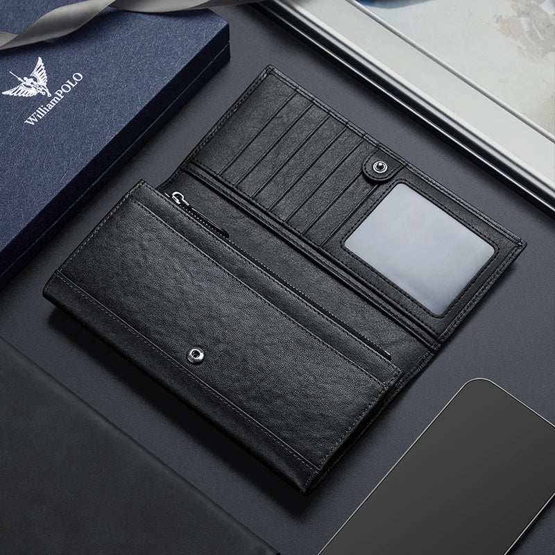 Pochette homme porté à la main Noir A-Noir B-ShopGET® 