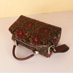 Mini sac cabas en cuir Marron-ShopGET® 