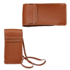 Pochette téléphone marron à bandoulière - ShopGET®