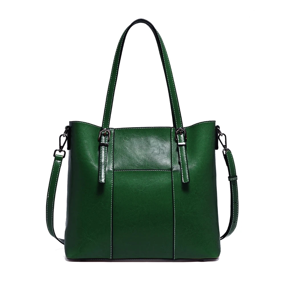 Sac cabas noir large capacité pour femme Bleu-Orange-Vert-Rouge-Beige-Noir-Marron-ShopGET® 