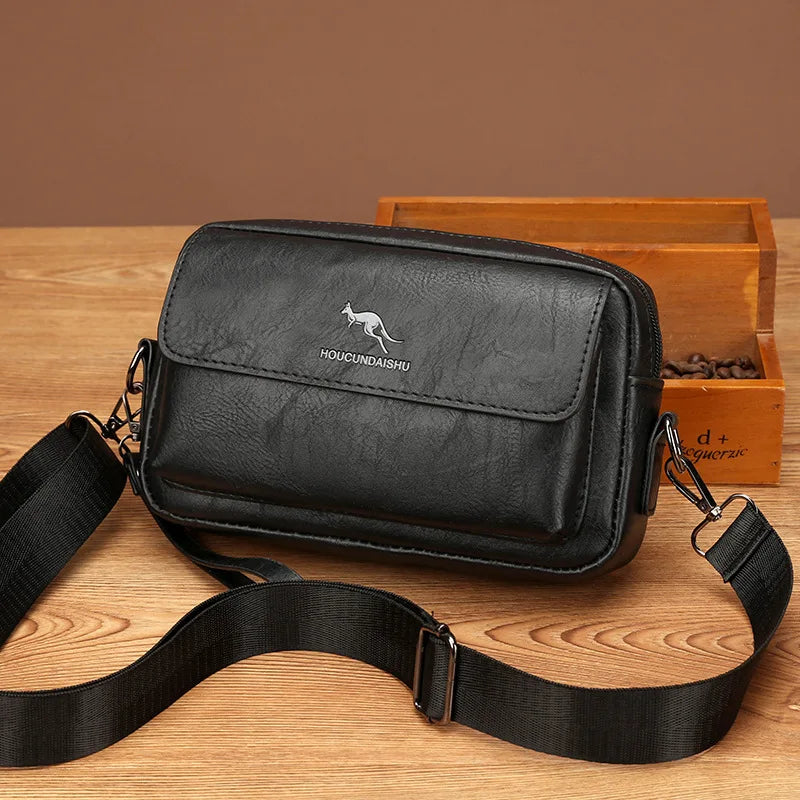 Trousse de toilette homme noir cuir - ShopGET®