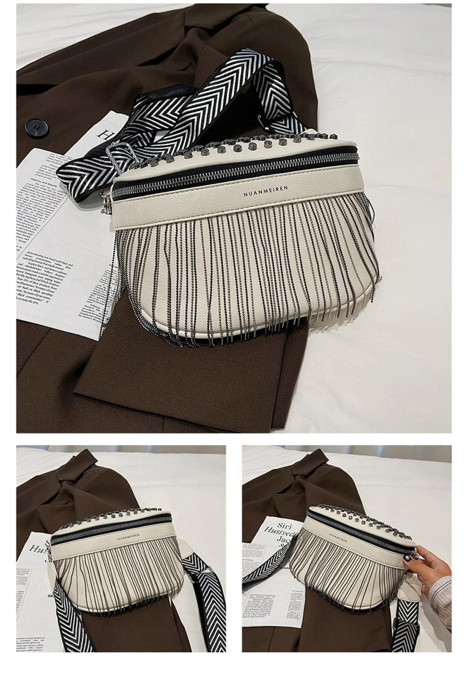 Sac banane en cuir très original & tendance