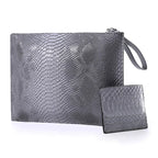 Pochette femme cuir  enveloppe Gris-Marron-Bleu-Vert-Noir-ShopGET® 