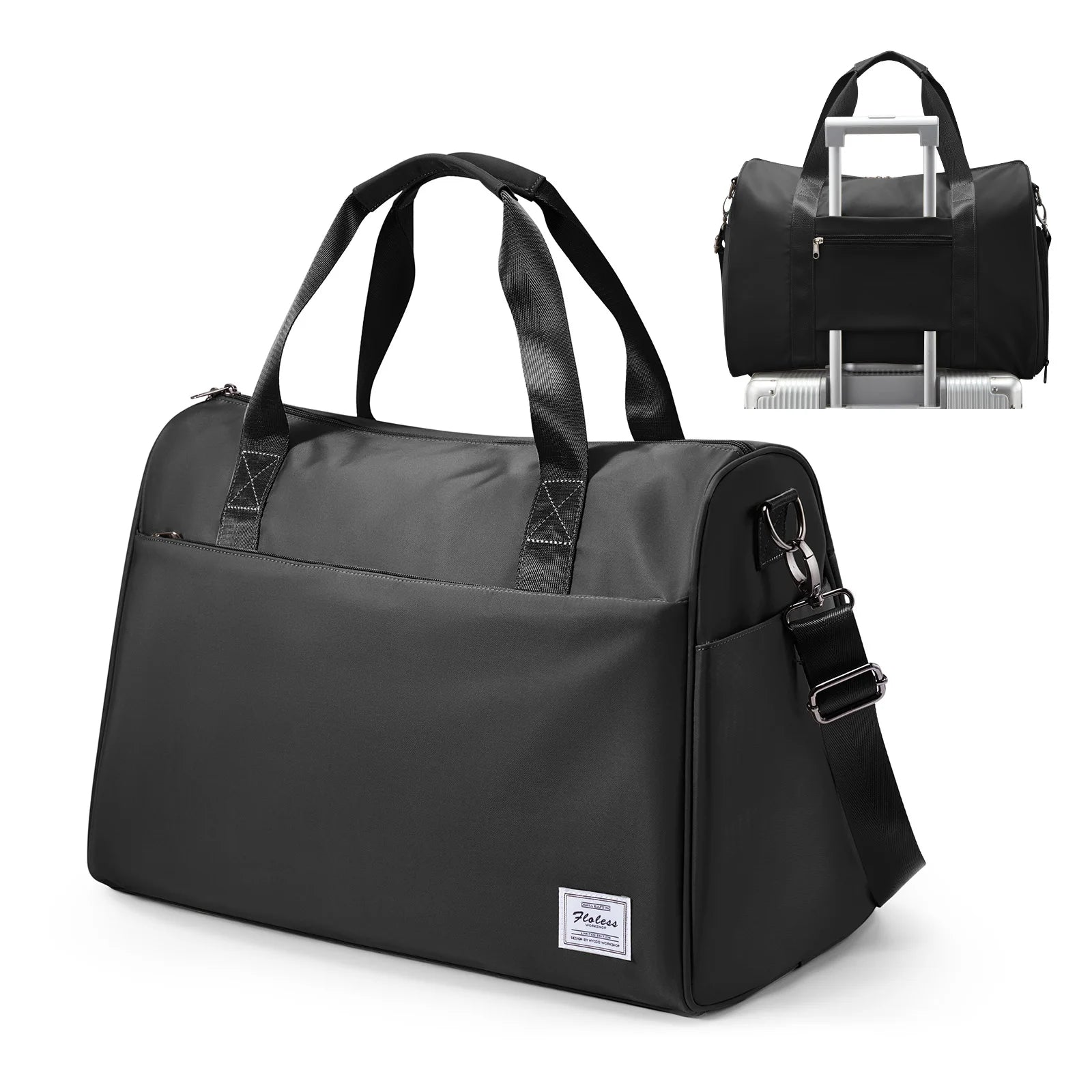 Sac weekend homme courte distance Vert-Bleu-Bleu sombre-Noir-Marron-ShopGET® 