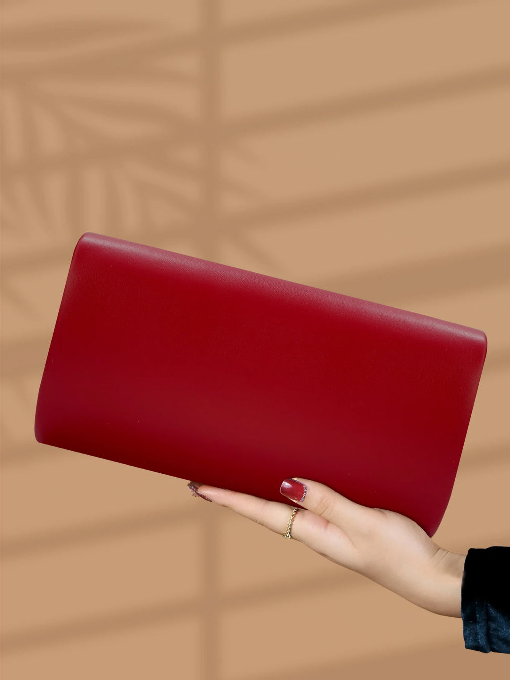Pochette femme de luxe Blanc-Noir-Rouge-ShopGET® 