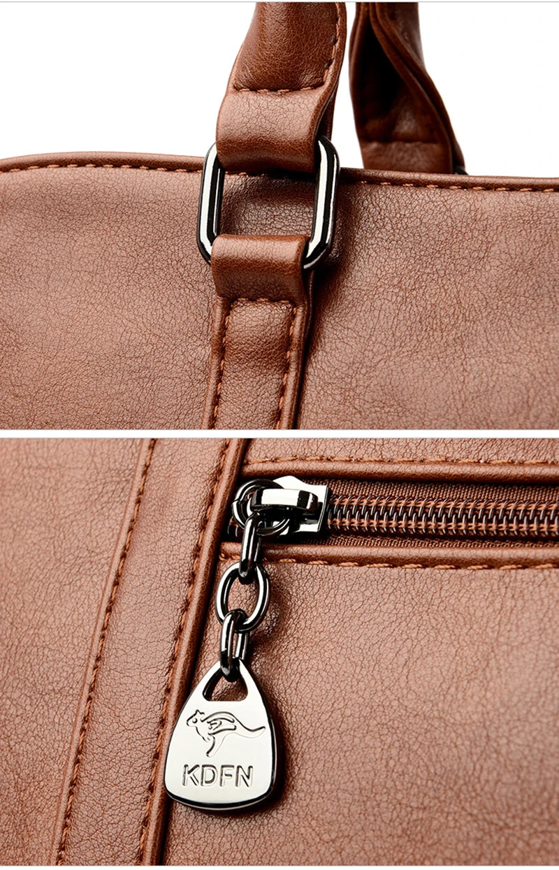 Sac cabas en cuir à bandoulière pour femme Jaune-Bleu-Wine Rouge-Noir-Pourpre-Gris-ShopGET® 