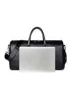 Sac weekend femme en cuir solide et premium Noir-ShopGET® 