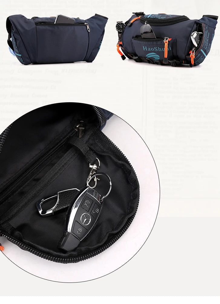 Sac banane tissu pour homme