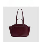 Mini sac cabas en cuir pour les femmes Magneta Couleur-Marron-Noir-ShopGET® 