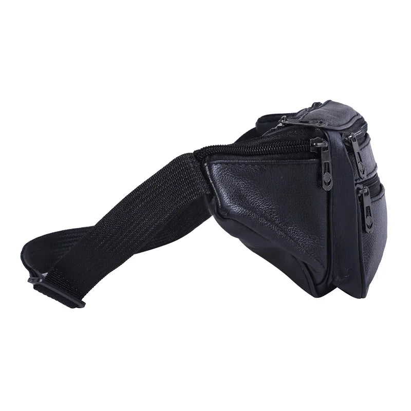 Sac banane en cuir homme