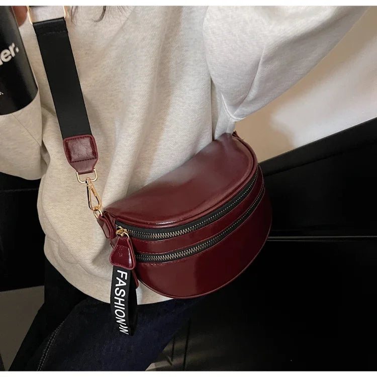 Sac banane femme chic à fermeture éclair