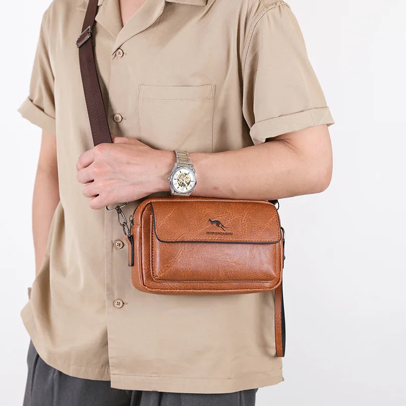 Trousse de toilette homme noir cuir - ShopGET®