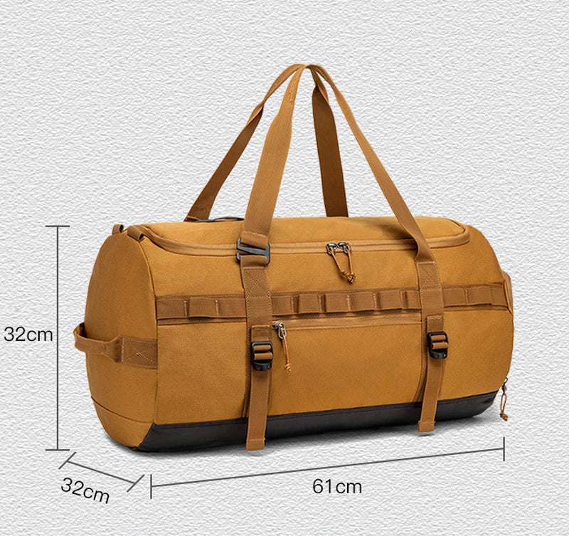 Sac weekend business minimaliste Kaki-Vert-Noir-ShopGET® 