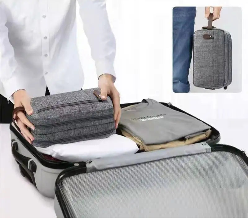 Trousse de toilette homme avec compartiment externe - ShopGET®