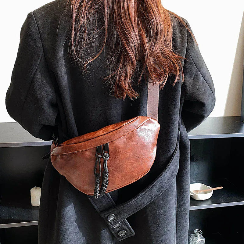 Sac banane en cuir souple original