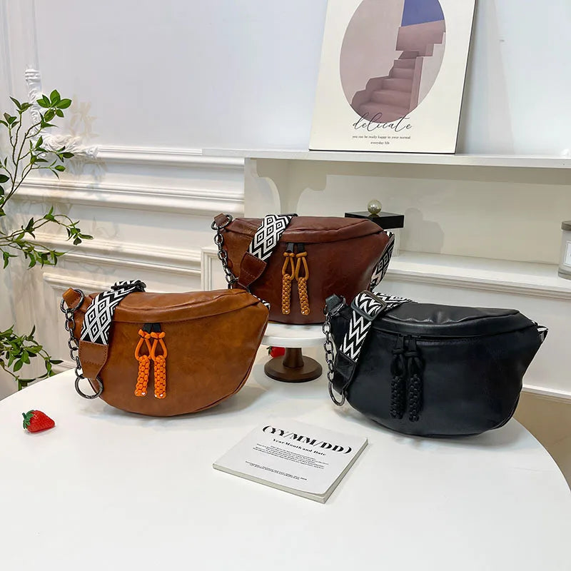 Sac banane en cuir souple original