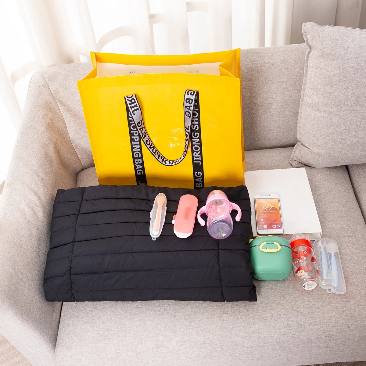 Sac de courses newest Rouge / 44x40x20cm-Jaune / 44x40x20cm-Bleu / 44x40x20cm-ShopGET® 