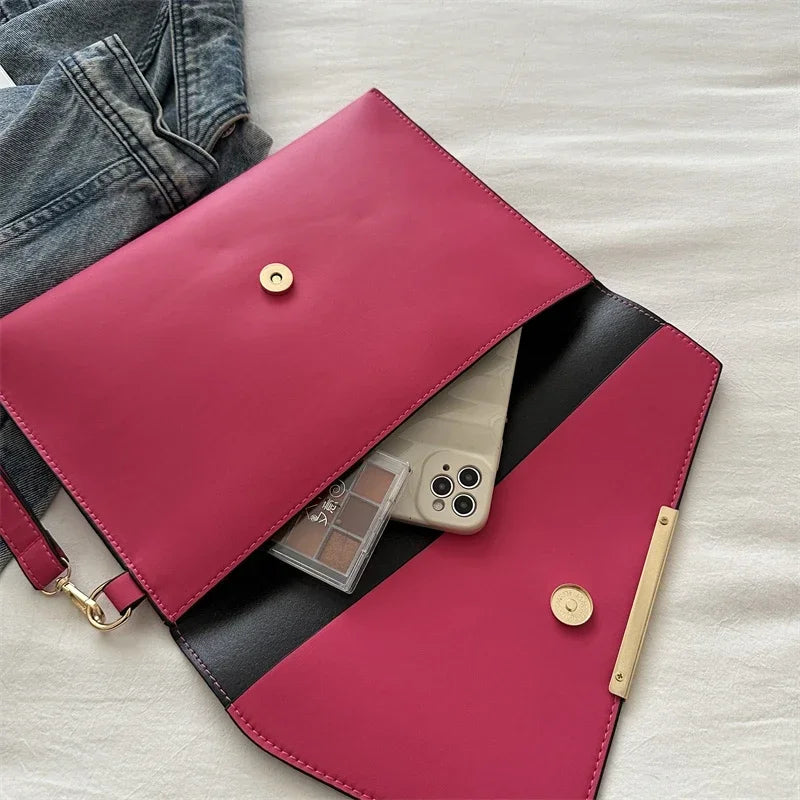 Pochette femme soirée Blanc / 31 x 0.5 x 21cm / OFFERTE-Rouge / 31 x 0.5 x 21cm / OFFERTE-Rose / 31 x 0.5 x 21cm / OFFERTE-Kaki / 31 x 0.5 x 21cm / OFFERTE-Noir / 31 x 0.5 x 21cm / OFFERTE-Marron / 31 x 0.5 x 21cm / OFFERTE-ShopGET® 